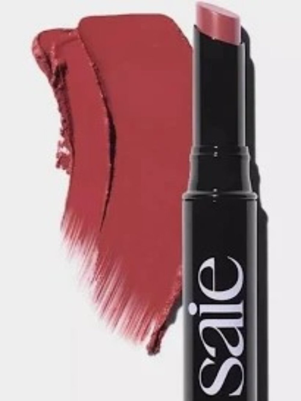 Saie Cream Lip Blur Matte Lipstick in Noveau